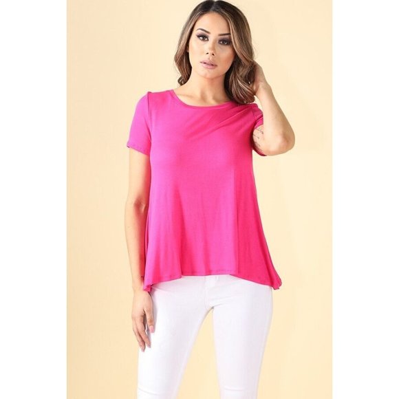 Boutique Tops - WOMEN'S T-shirt Short Sleeve Round Neck Casual Basic Loose fit Top Blouse Small